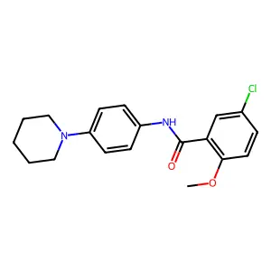 5-Chloro-2-methoxy-N-[4-(piperidin-1-YL)phenyl]benzamide structure