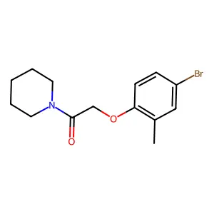 2-(4-Bromo-2-methylphenoxy)-1-(piperidin-1-yl)ethanone structure