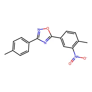 5-(4-Methyl-3-nitrophenyl)-3-(4-methylphenyl)-1,2,4-oxadiazole structure