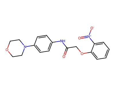 N-(4-morpholin-4-ylphenyl)-2-(2-nitrophenoxy)acetamide structure