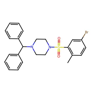 1-Benzhydryl-4-(5-bromo-2-methylphenyl)sulfonylpiperazine structure