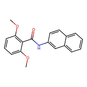 2,6-dimethoxy-N-naphthalen-2-ylbenzamide structure