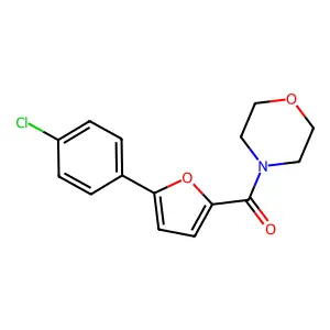 [5-(4-Chlorophenyl)furan-2-yl]-morpholin-4-ylmethanone structure