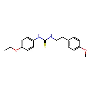 1-(4-Ethoxyphenyl)-3-[2-(4-methoxyphenyl)ethyl]thiourea structure