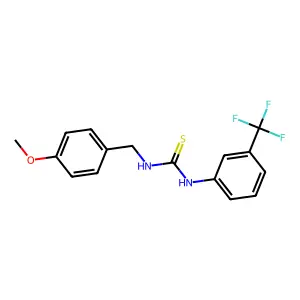 1-(4-Methoxybenzyl)-3-[3-(trifluoromethyl)phenyl]thiourea structure