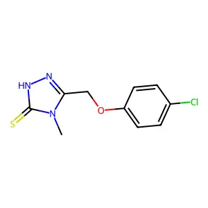 5-[(4-chlorophenoxy)methyl]-4-methyl-4H-1,2,4-triazole-3-thiol structure
