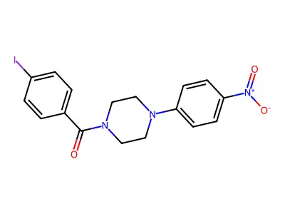 (4-Iodophenyl)[4-(4-nitrophenyl)piperazin-1-yl]methanone structure
