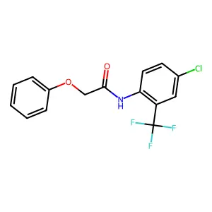 N-[4-chloro-2-(trifluoromethyl)phenyl]-2-phenoxyacetamide structure