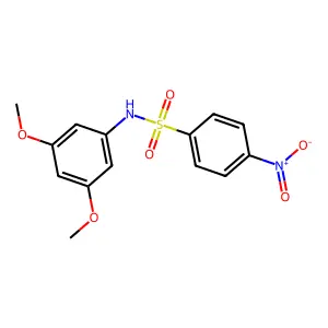 N-(3,5-dimethoxyphenyl)-4-nitrobenzenesulfonamide structure