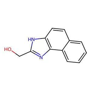 3H-benzo[e]benzimidazol-2-ylmethanol structure