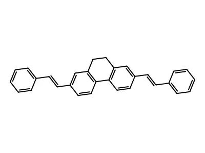 2,7-Bis(2-phenylethenyl)-9,10-dihydrophenanthrene structure