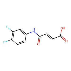 4-(3,4-Difluoroanilino)-4-oxobut-2-enoic acid structure