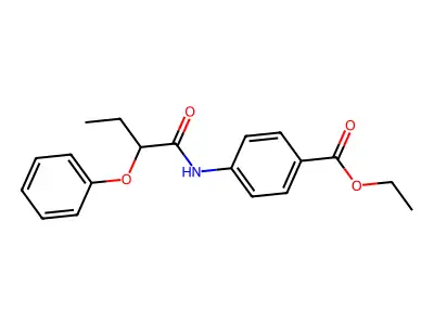 Ethyl 4-(2-phenoxybutanoylamino)benzoate structure