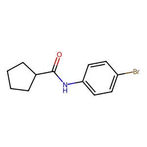 N-(4-bromophenyl)cyclopentanecarboxamide structure