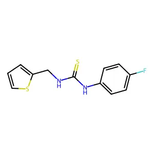 1-(4-Fluorophenyl)-3-(thiophen-2-ylmethyl)thiourea structure