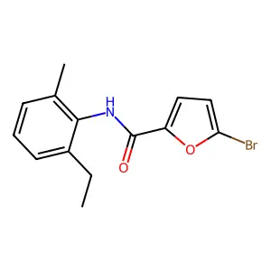 5-bromo-N-(2-ethyl-6-methylphenyl)furan-2-carboxamide structure