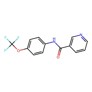 N-[4-(trifluoromethoxy)phenyl]nicotinamide structure