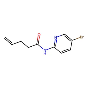 N-(5-bromopyridin-2-yl)pent-4-enamide structure