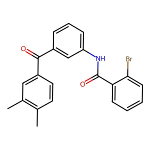 2-bromo-N-[3-(3,4-dimethylbenzoyl)phenyl]benzamide structure