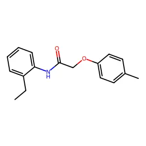 N-(2-ethylphenyl)-2-(4-methylphenoxy)acetamide structure