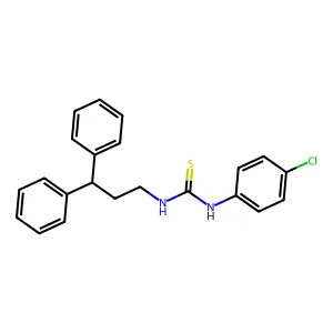 1-(4-Chlorophenyl)-3-(3,3-diphenylpropyl)thiourea structure