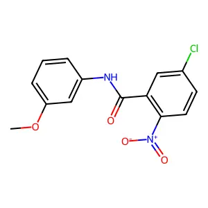 5-chloro-N-(3-methoxyphenyl)-2-nitrobenzamide structure