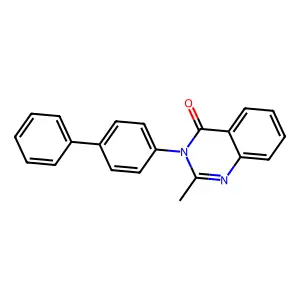 2-Methyl-3-(4-phenylphenyl)quinazolin-4-one structure