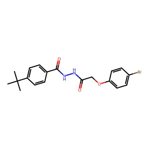 N'-[(4-bromophenoxy)acetyl]-4-tert-butylbenzohydrazide structure