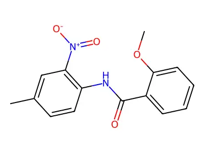 2-methoxy-N-(4-methyl-2-nitrophenyl)benzamide structure