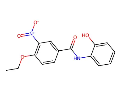 4-ethoxy-N-(2-hydroxyphenyl)-3-nitrobenzamide structure