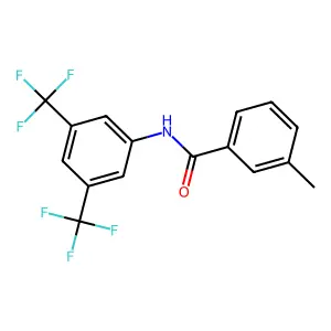 N-[3,5-bis(trifluoromethyl)phenyl]-3-methylbenzamide structure