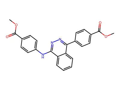Methyl 4-(4-{[4-(methoxycarbonyl)phenyl]amino}phthalazin-1-yl)benzoate structure