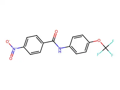 4-nitro-N-[4-(trifluoromethoxy)phenyl]benzamide structure