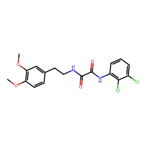 N'-(2,3-dichlorophenyl)-N-[2-(3,4-dimethoxyphenyl)ethyl]oxamide structure