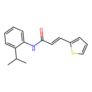 (E)-N-(2-propan-2-ylphenyl)-3-thiophen-2-ylprop-2-enamide structure