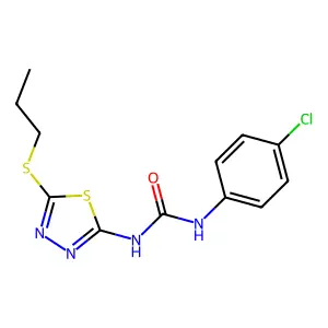 1-(4-Chlorophenyl)-3-(5-propylsulfanyl-1,3,4-thiadiazol-2-yl)urea structure