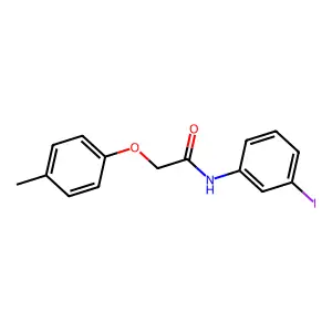 N-(3-iodophenyl)-2-(4-methylphenoxy)acetamide structure