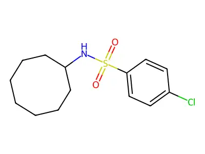 4-chloro-N-cyclooctylbenzenesulfonamide structure
