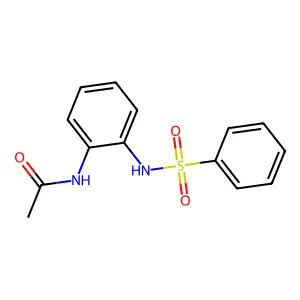N-[2-(benzenesulfonamido)phenyl]acetamide structure
