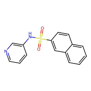 N-pyridin-3-ylnaphthalene-2-sulfonamide structure