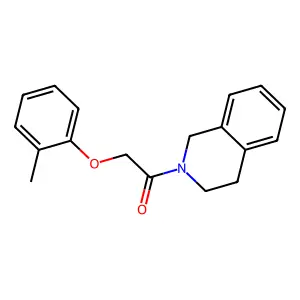 1-(3,4-Dihydro-1H-isoquinolin-2-yl)-2-o-tolyloxy-ethanone structure