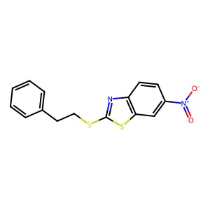 6-Nitro-2-[(2-phenylethyl)sulfanyl]-1,3-benzothiazole structure
