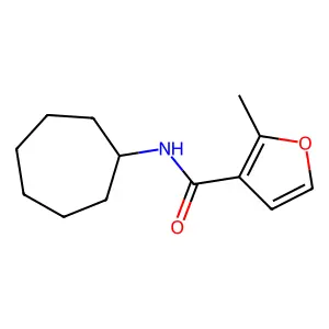 N-cycloheptyl-2-methylfuran-3-carboxamide structure