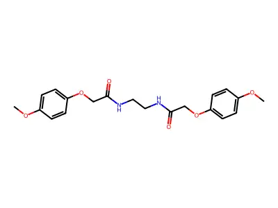 2-(4-methoxyphenoxy)-N-[2-[[2-(4-methoxyphenoxy)acetyl]amino]ethyl]acetamide structure