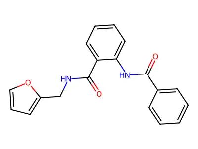 2-benzamido-N-(furan-2-ylmethyl)benzamide structure