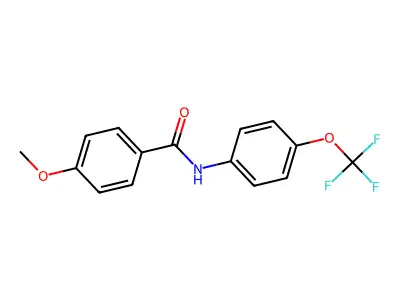 4-Methoxy-N-(4-(trifluoromethoxy)phenyl)benzamide structure