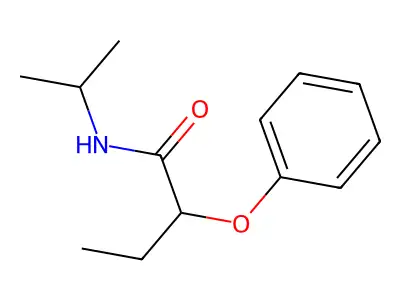 2-phenoxy-N-propan-2-ylbutanamide structure