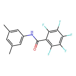 N-(3,5-dimethylphenyl)-2,3,4,5,6-pentafluorobenzamide structure