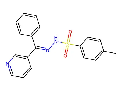 4-methyl-N'-[phenyl(3-pyridinyl)methylene]benzenesulfonohydrazide structure