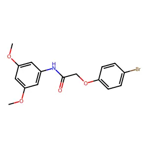 2-(4-bromophenoxy)-N-(3,5-dimethoxyphenyl)acetamide structure